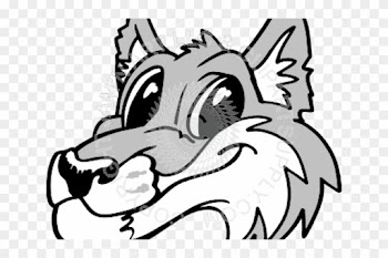 Gray Wolf Clipart Black And White - Gray Wolf Clipart Black And White