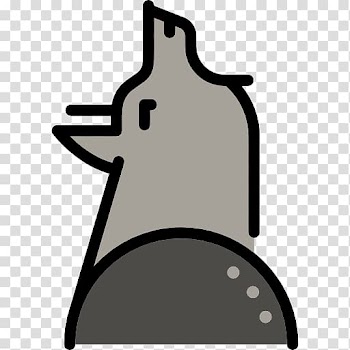 Gray wolf Computer Icons Scalable Graphics, Wolf Icons No Attribution transparent background PNG clipart