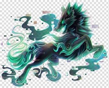 Gray wolf Drawing Anime Puppy Art, BLUE WOLF transparent background PNG clipart