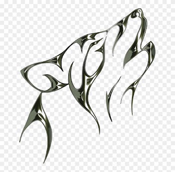 Gray Wolf Drawing Tattoo Line Art Pencil - Gray Wolf Drawing Tattoo Line Art Pencil