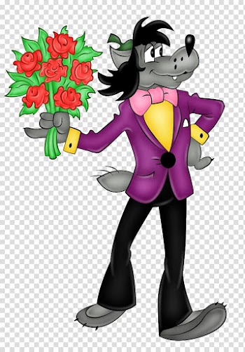 Gray wolf Hare Animated film Soyuzmultfilm Animation, JERRY transparent background PNG clipart