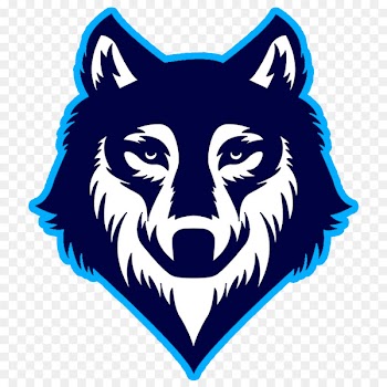 Gray wolf Logo Drawing Clip art - BLUE WOLF 
