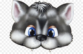 Gray wolf Mask Costume Child Halloween - creative children's day 