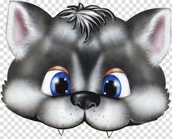 Gray wolf Mask Costume Child Halloween, creative children's day transparent background PNG clipart