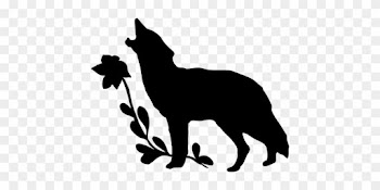 Gray Wolf Silhouette Coyote Drawing Black Wolf - Silhouette Of A Wolf Png