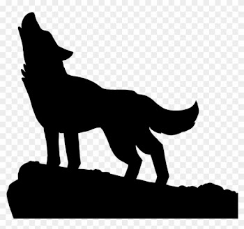 Gray Wolf Silhouette Drawing Clip Art - Lone Wolf Silhouette
