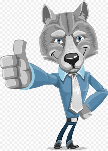 Gray wolf T-shirt Cartoon - Vector werewolf 