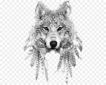 Gray wolf Tattoo ink Drawing Sleeve tattoo - Wolf 