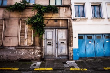 Gray Wooden Door