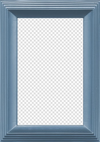 Gray wooden frame , Blue frame, Blue Frame transparent background PNG clipart