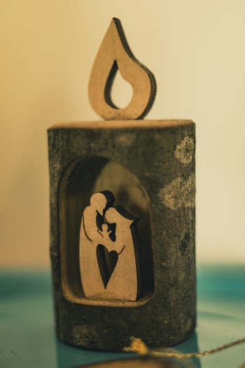 Gray Wooden Table Decor