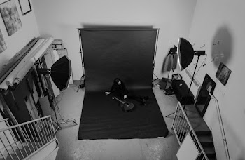 Graysale Photo of Photography Room