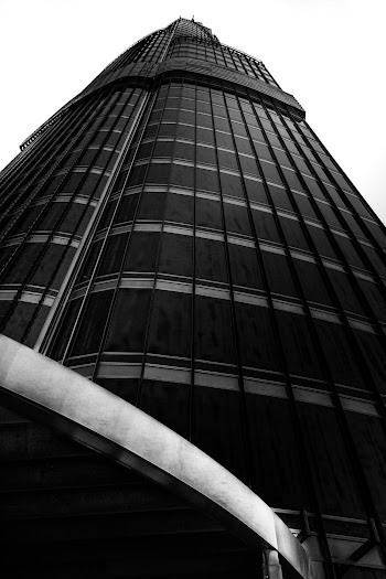 Grayscale Low Angle Photo of High-rise Building