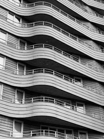Grayscale Photo of a Building