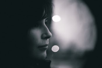grayscale photo of a girl