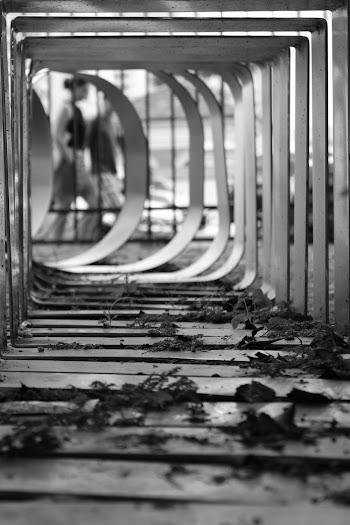 Grayscale Photo Of An Ironwork 