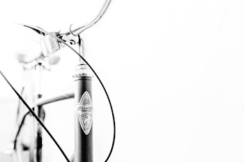 grayscale photo of bicycle