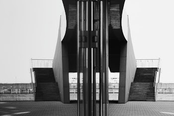 Grayscale Photo of Building Taken