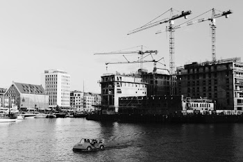 Grayscale Photo of Buildings