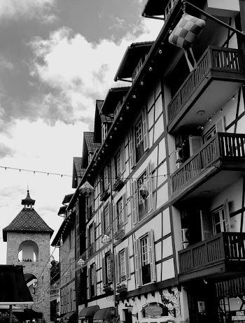 Grayscale Photo of Buildings