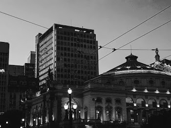 Grayscale Photo of Buildings