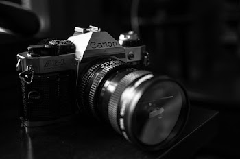 Grayscale Photo of Canon Ae-1 Camera