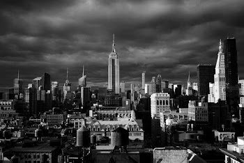 grayscale photo of high rise buildings