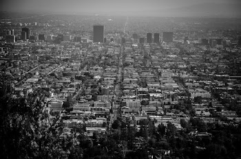 Grayscale Photo of High-rise Buildings