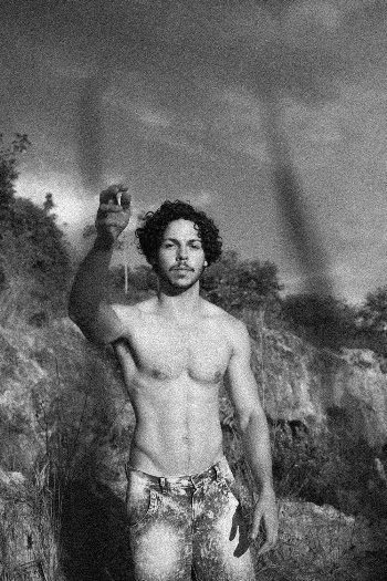 Grayscale Photo of Man