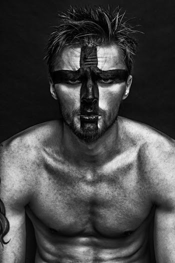 Grayscale Photo of Man \