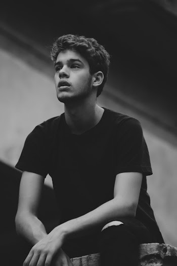 Grayscale Photo Of Man In T-Shirt