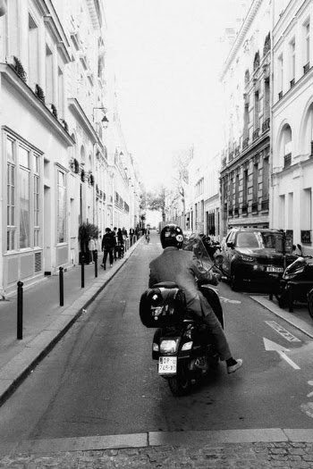 Grayscale Photo of Man Riding Motorcycle on Road · Free Stock Photo