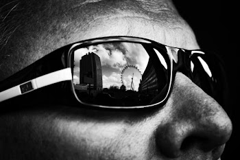 Grayscale Photo of Man Wearing Sunglasses