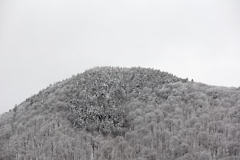 Grayscale Photo of Mountain
