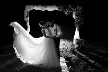 Grayscale Photo of Newly Wed
