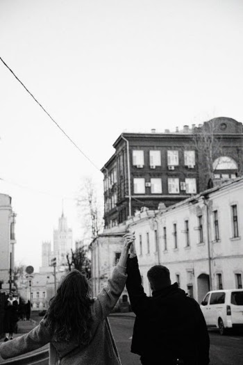 Grayscale Photo of People Walking on Street · Free Stock Photo
