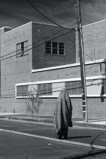 Grayscale Photo of Person Standing on the Road · Free Stock Photo