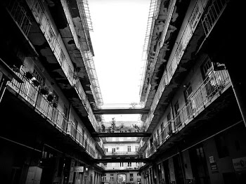 Grayscale Photo of Residential Building