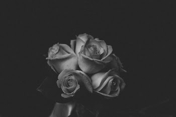 Grayscale Photo of Roses