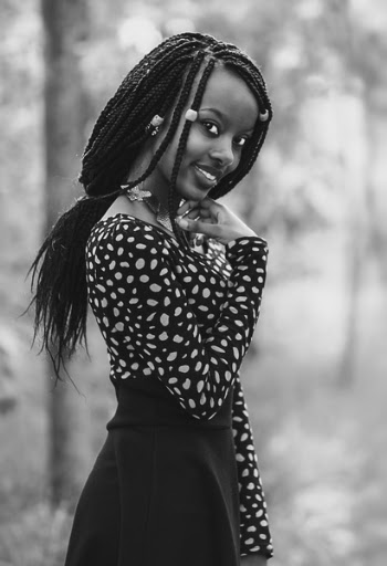 Grayscale Photo Of Smiling Woman 