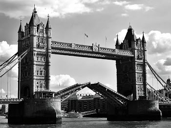 Grayscale Photo of Tower Bridge, London