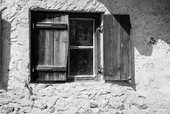 Grayscale Photo of Window
