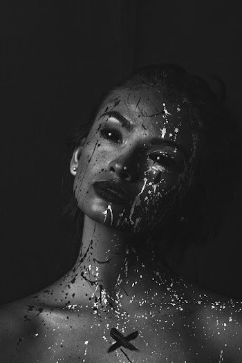 Grayscale Photo of Woman
