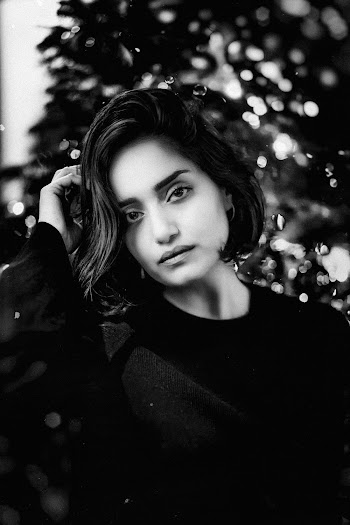 Grayscale Photo of Woman
