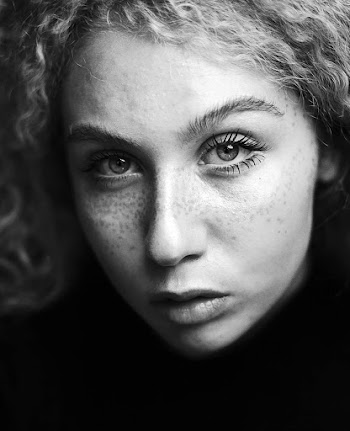 Grayscale Photo of Woman's Face
