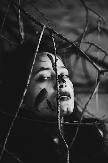 Grayscale Photo of Woman's Face