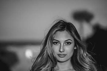 Grayscale Photo of Woman's Portrait