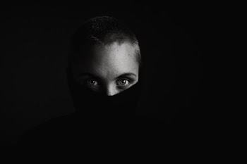 grayscale photo of woman face
