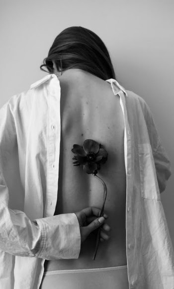 Grayscale Photo of Woman in White Dress Shirt · Free Stock Photo