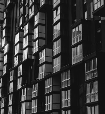 Grayscale Photo oOf Building
